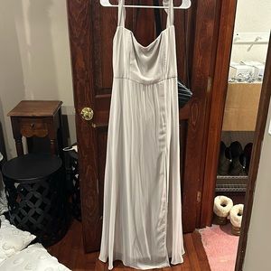 Off the shoulder bridesmaid or prom dress